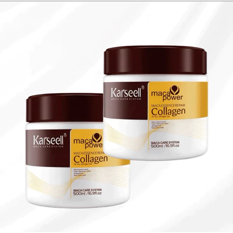 Leve 2x Máscara Karseell 500g | Colágeno, Brilho e Reconstrução | Tratamento Econômico e Eficaz